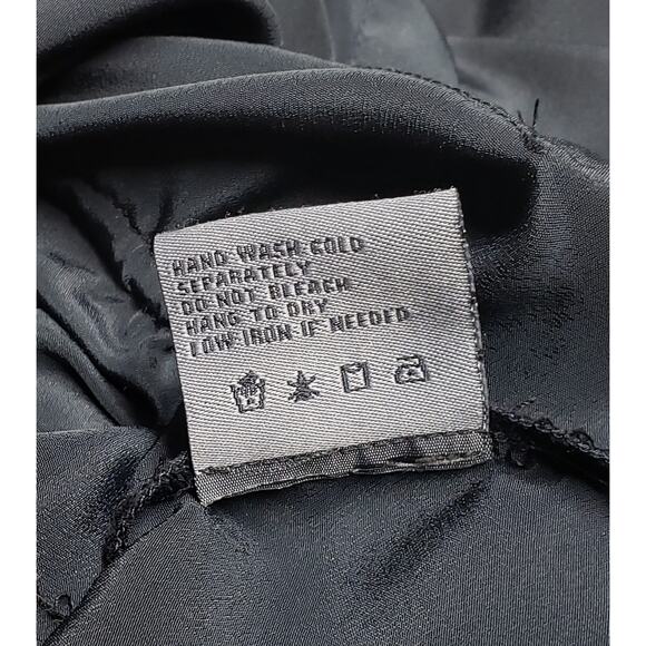 Queens Collection Black Dress Sz M Vtg Pockets Utilitychic Retro Officewear - Picture 11 of 11